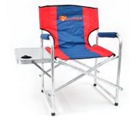 Кресло складное Кедр SuperMax Алюминий со столиком с подстаканником