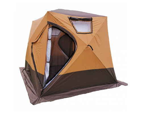 Мобильная баня/Четырехслойная палатка-куб для зимней рыбалки Mircamping 2019